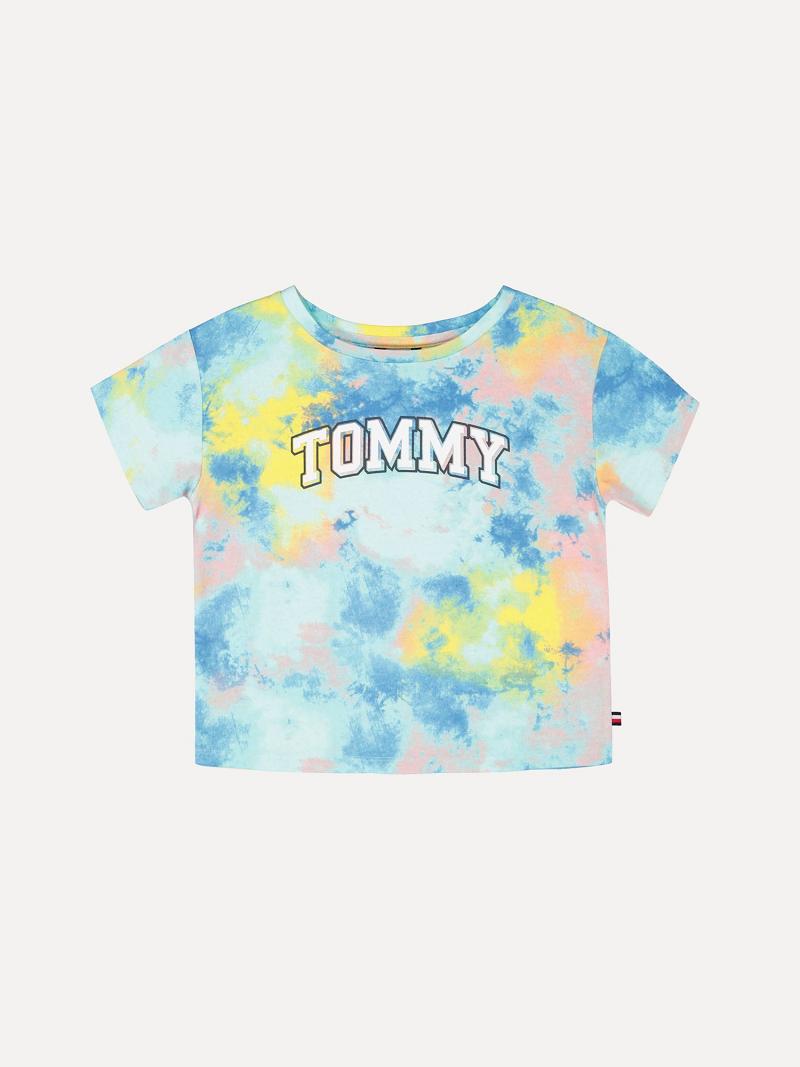 Lány Tommy Hilfiger Big Tie-Dye Fleece Póló Színes | HU 1919CTV